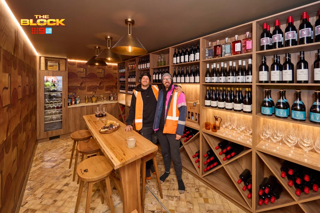 Robby and Mat The Block 2025 alfresco terrace and shed
