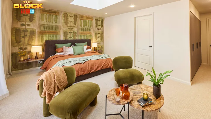Robby and Mat's guest suite on The Block.
