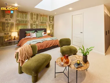 Robby and Mat's guest suite on The Block.