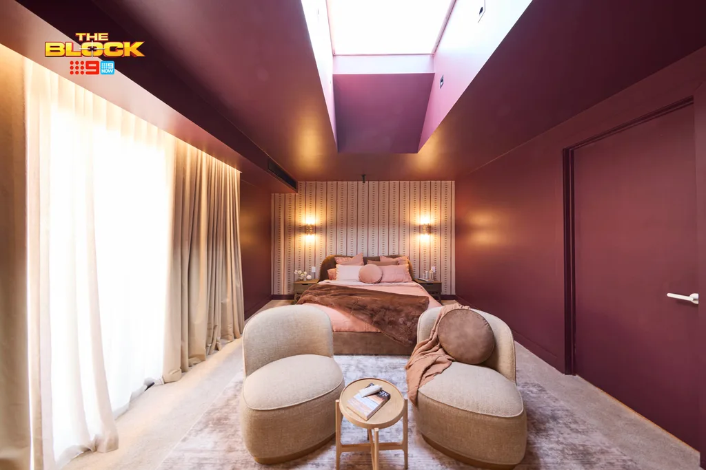 Sonny and Alicia's colour drenched room on the Block.