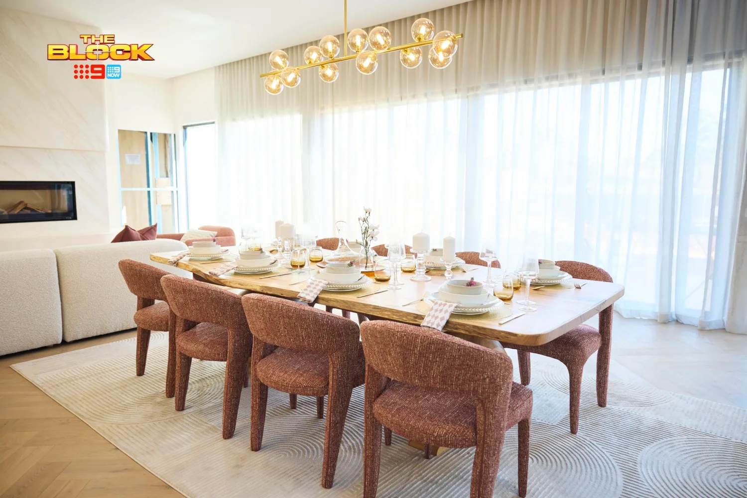 The Block 2025 Han and Can living and dining room reveals 