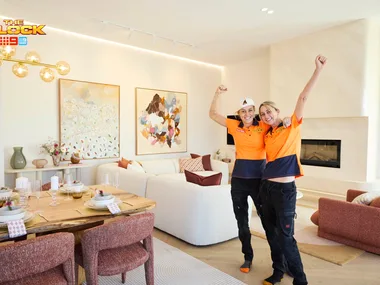 The Block 2025 Han and Can living and dining room reveals