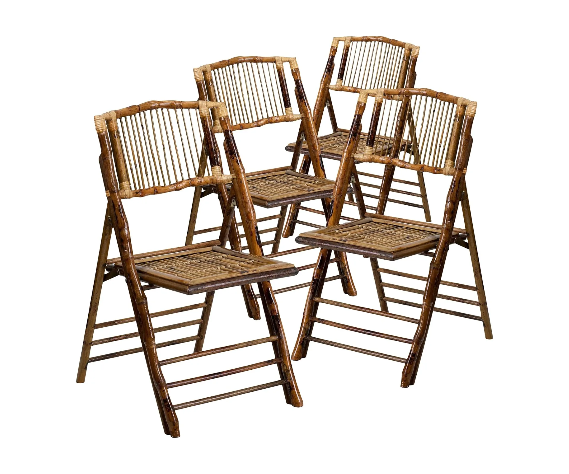 Product image of American Champion Bamboo Folding Chairs, ranked as our number #1 option for statement bamboo furniture