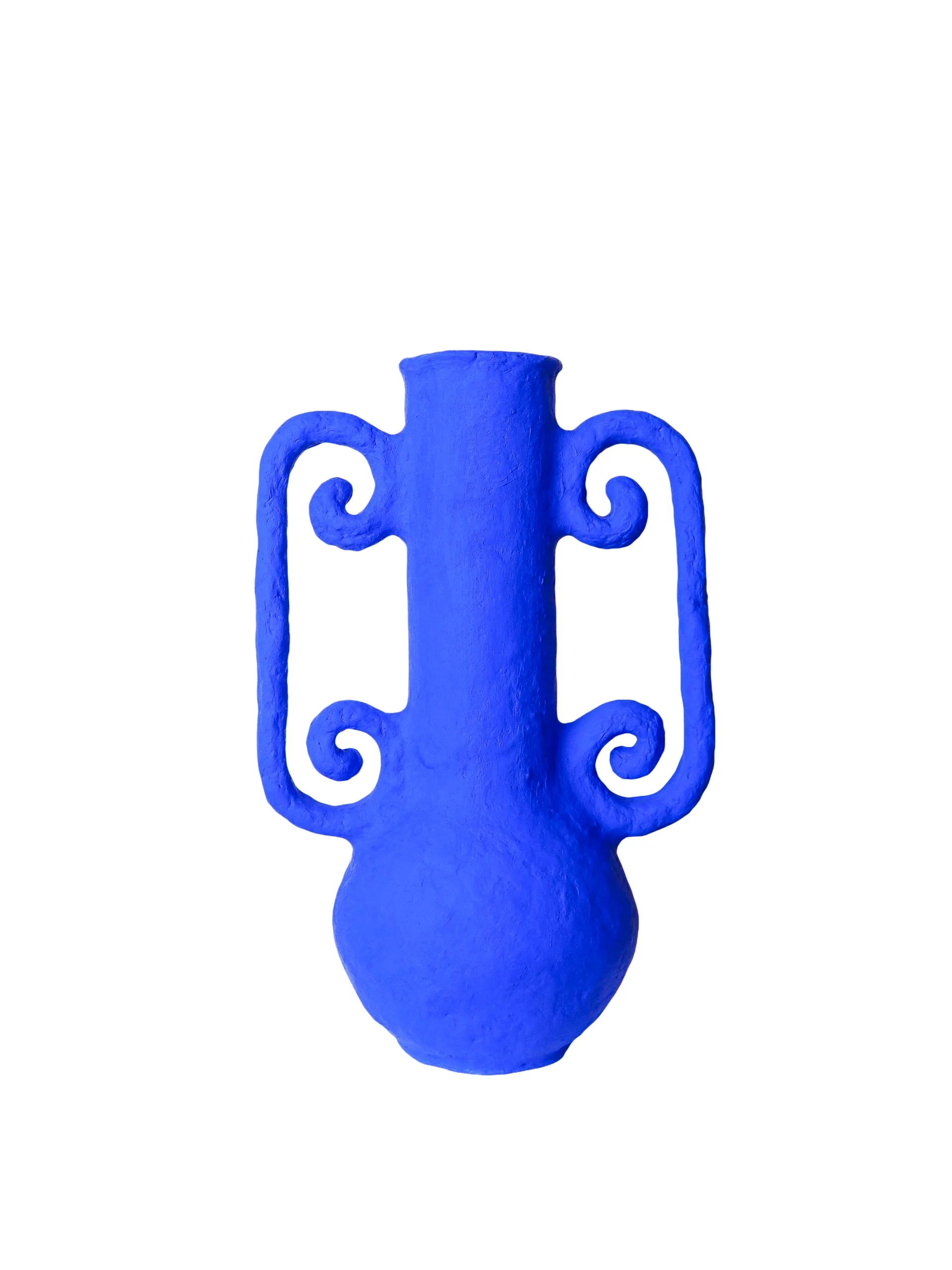 A blue vase