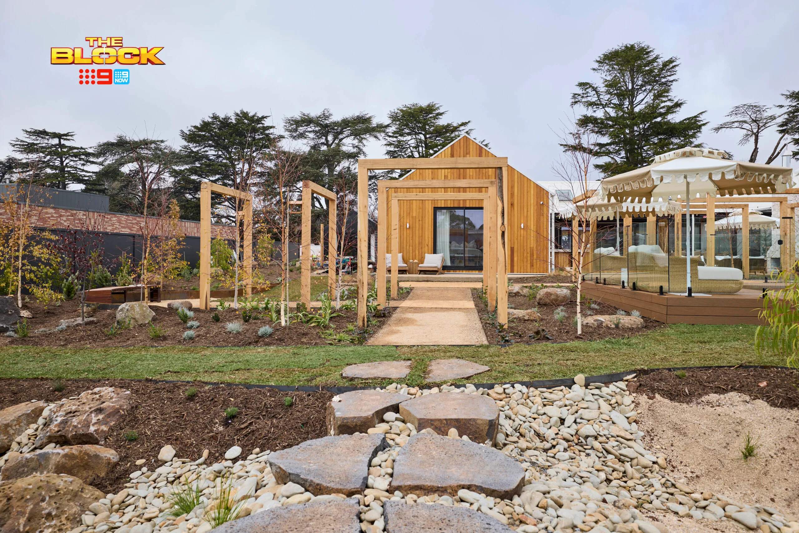 Britt and Taz backyard reveal.