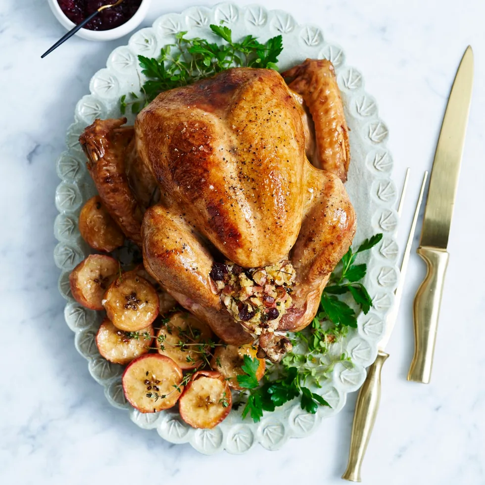 Easy slow-roasted turkey with stuffing