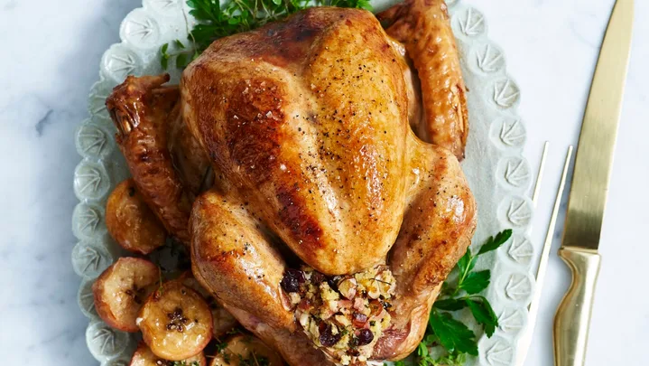Easy slow-roasted turkey with stuffing