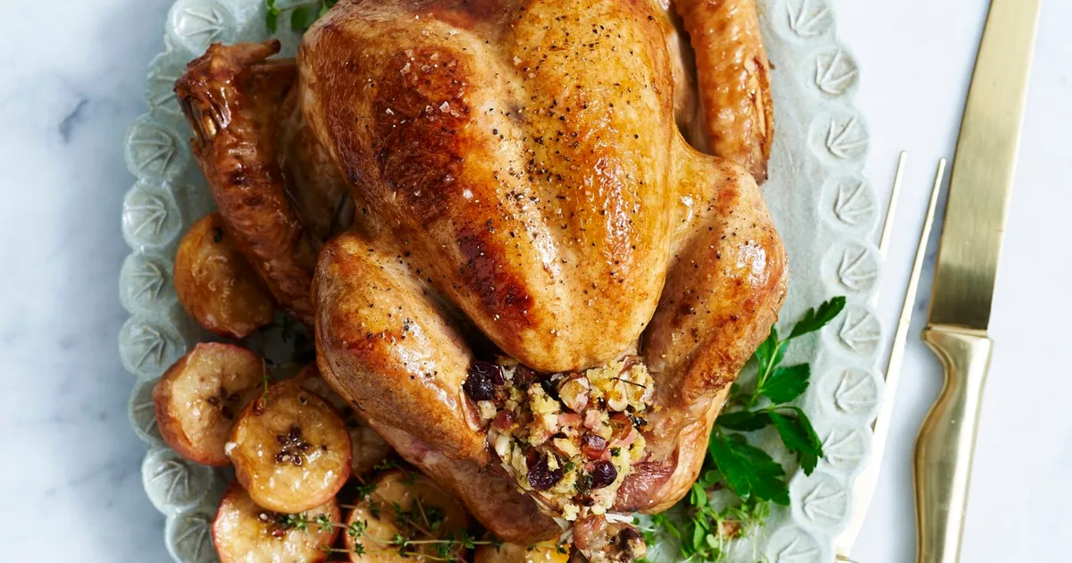 Easy slow-roasted turkey with stuffing - Home Beautiful