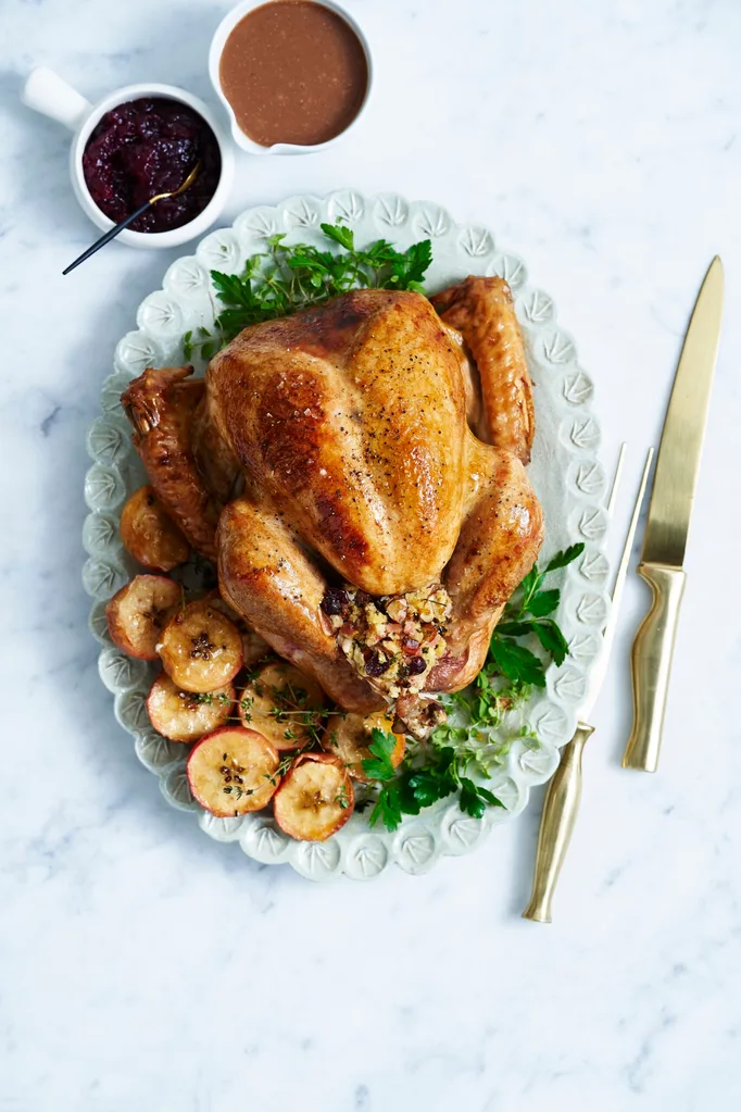 Easy slow-roasted turkey with stuffing