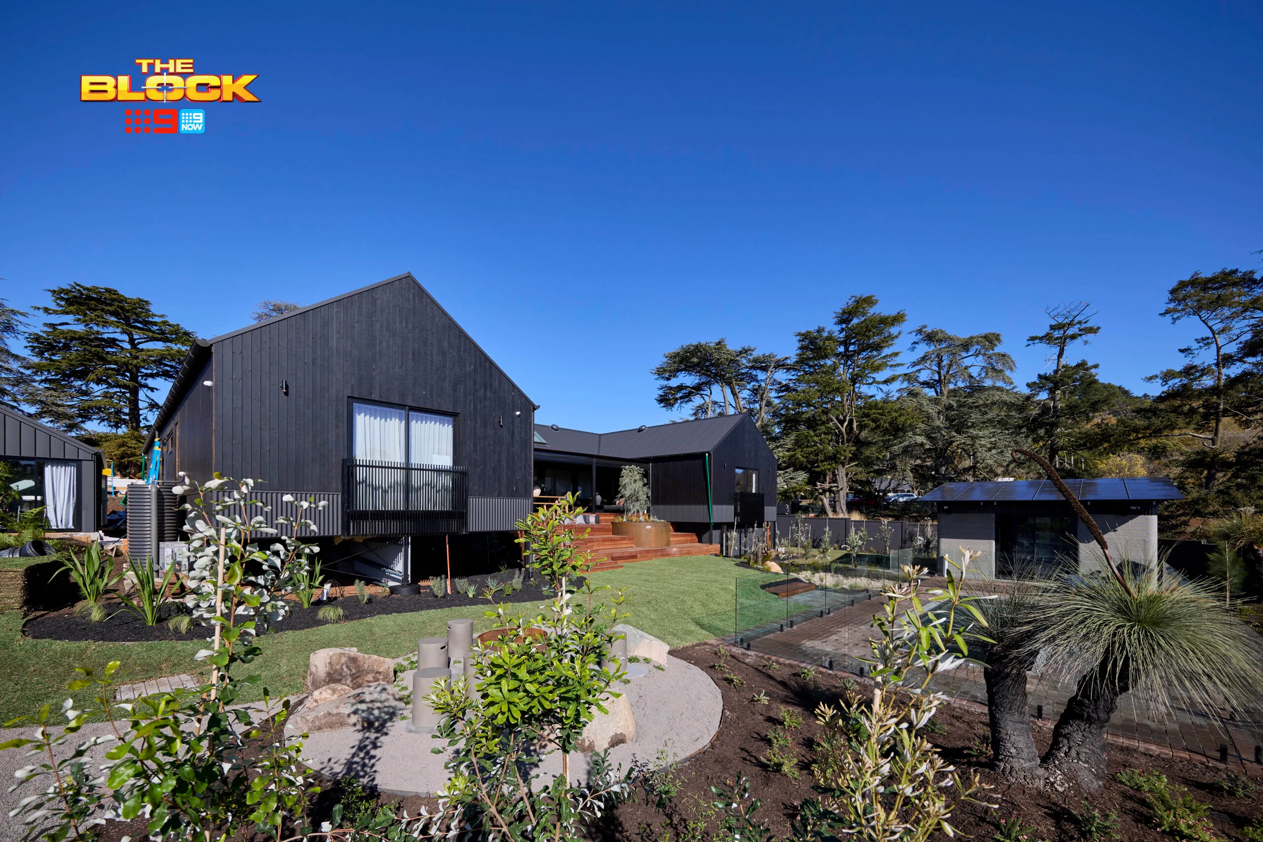 Emma and Ben's backyard on The Block.