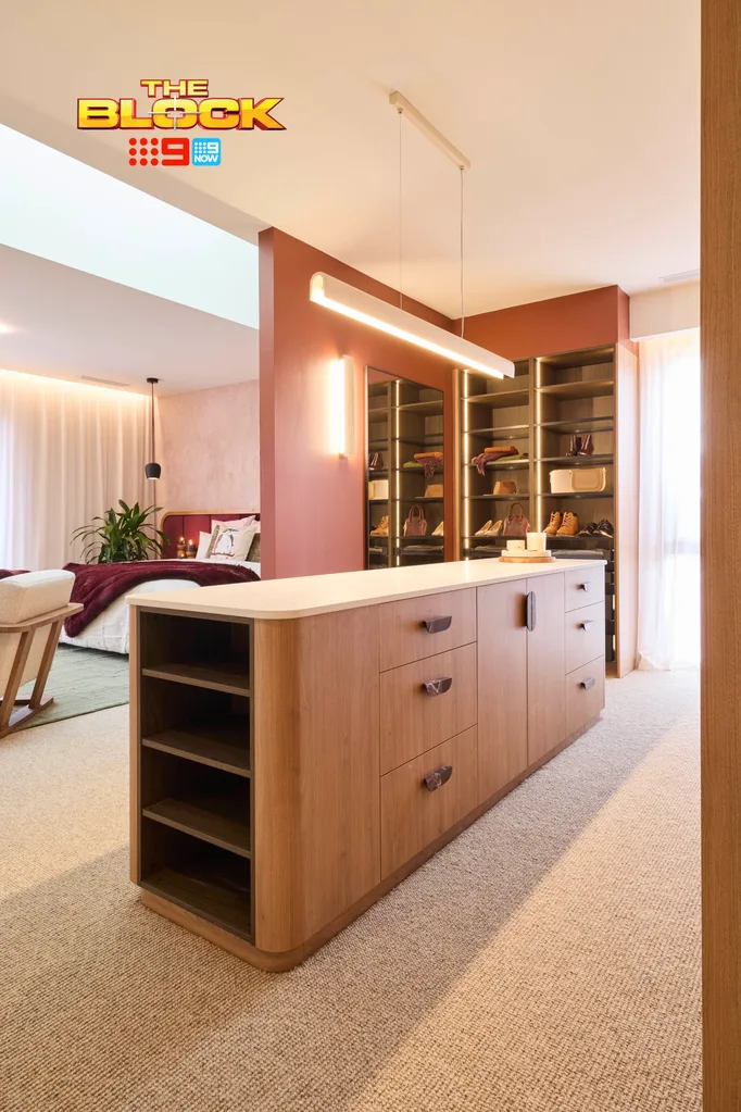 Emma and Ben The Block 2025 main bedroom