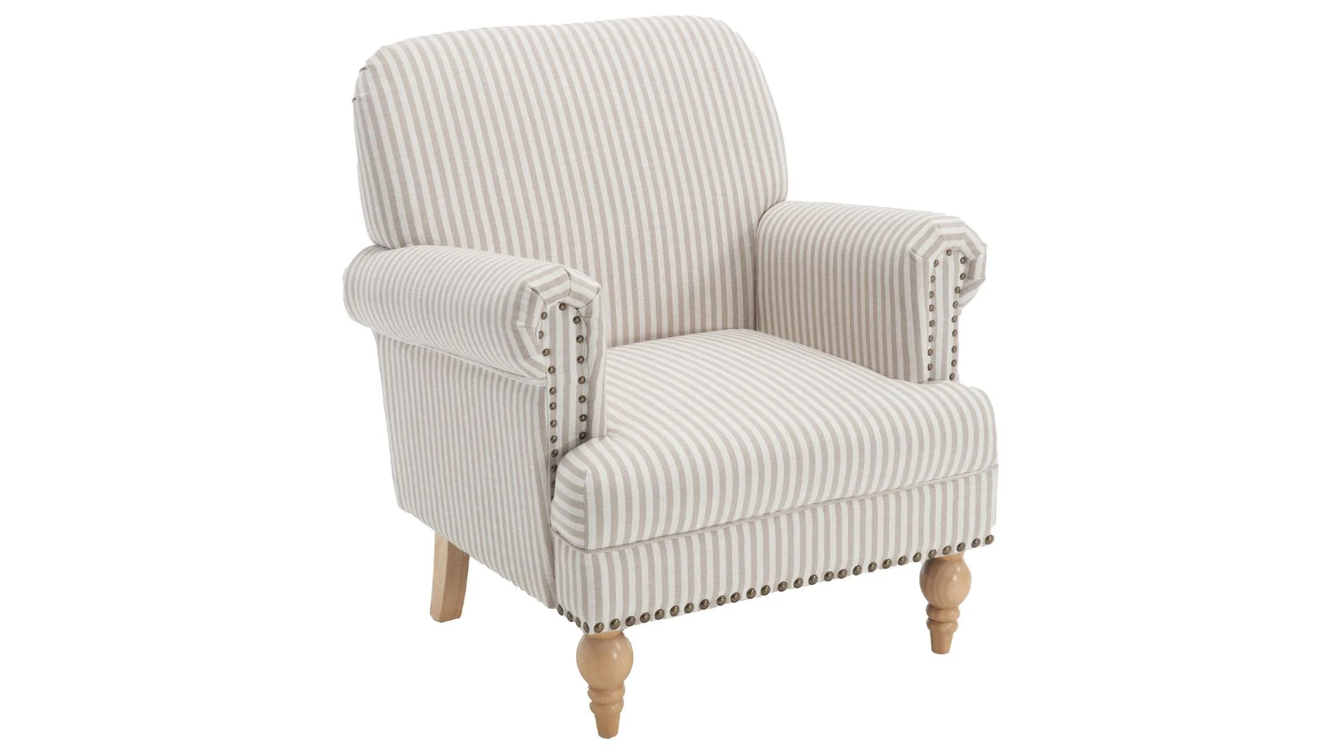 Striped armchair