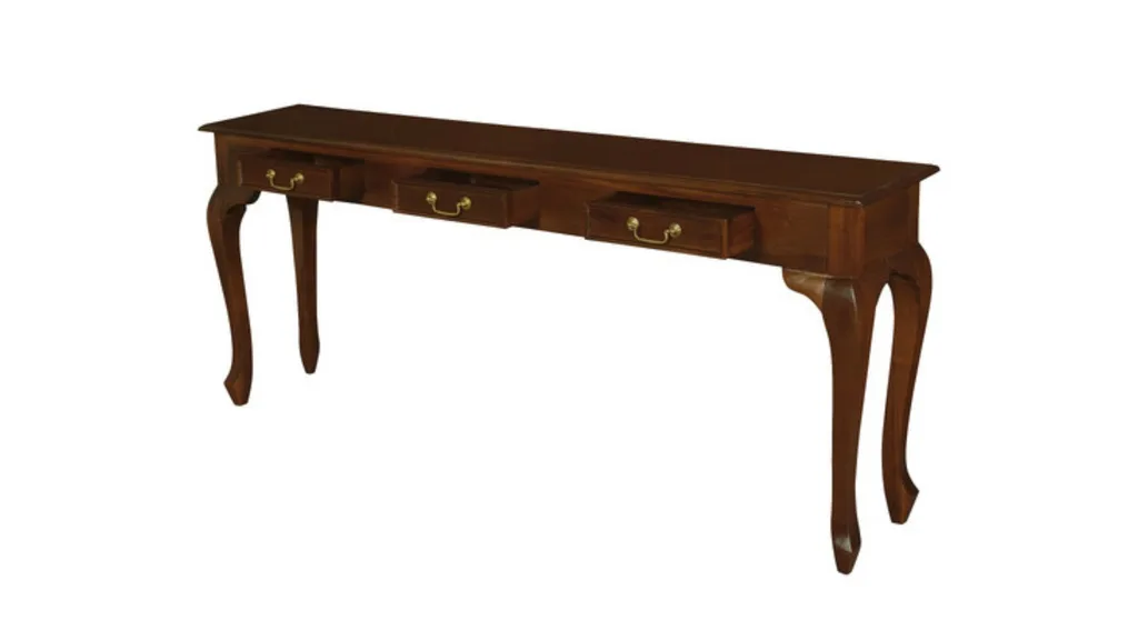 Mahogany console table