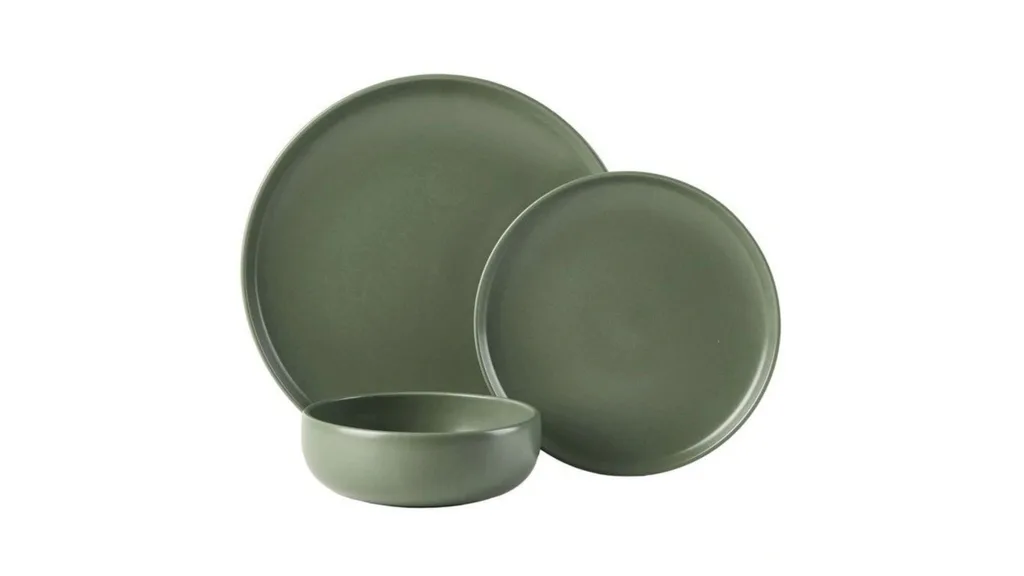 Green dinner set