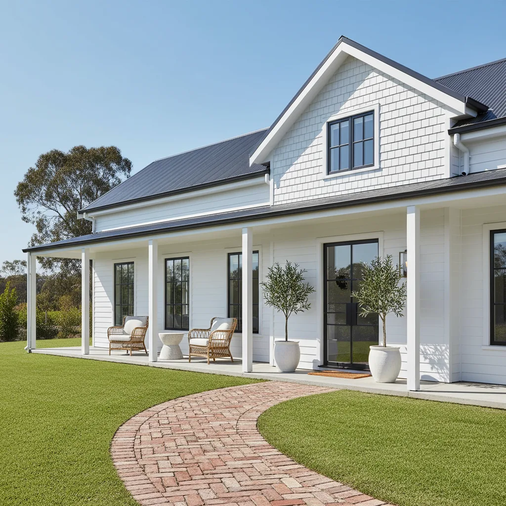 Ai image of Home Beautiful's The Block house 6 render.