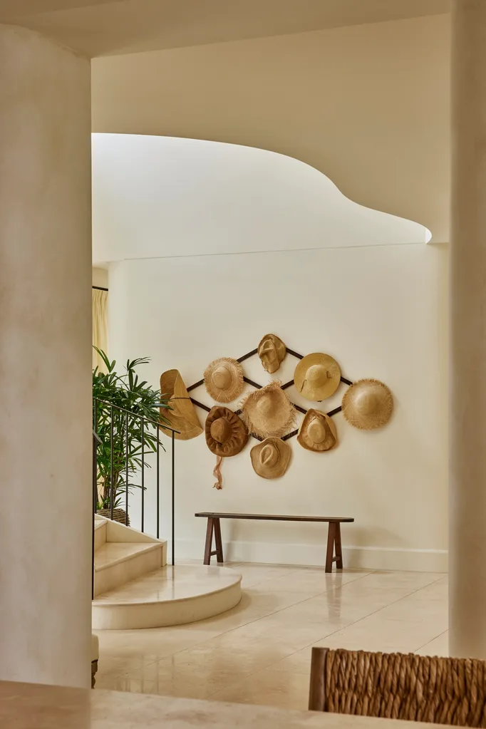 kate waterhouse luke ricketson house hats entrance neutral decorating