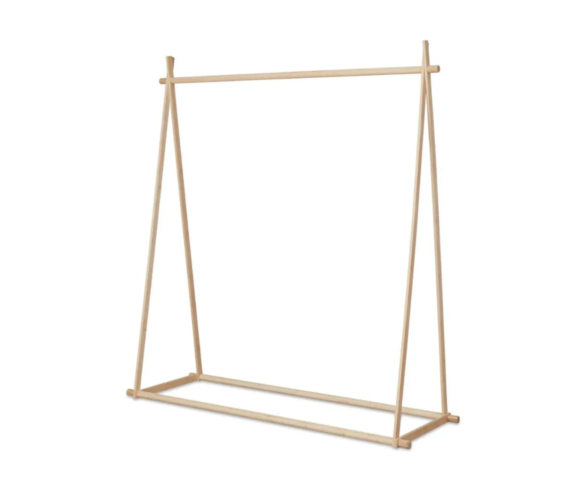 Product photo of the Minka A-Frame in large, a piece of bamboo furniture with a light toned and smooth appearance