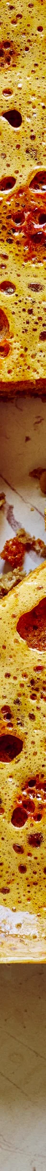 Oat slice with honeycomb