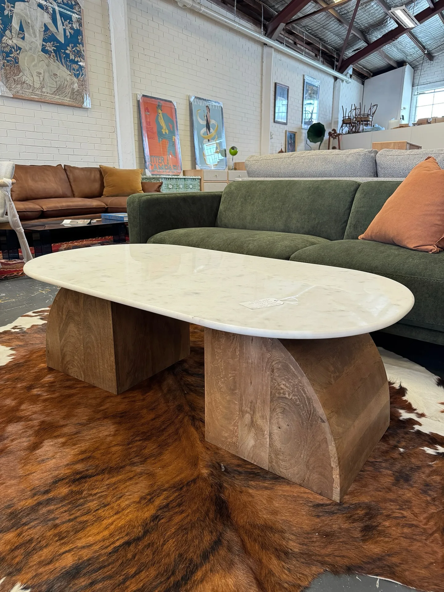 a table at the secondhand man furniture store in melbourne