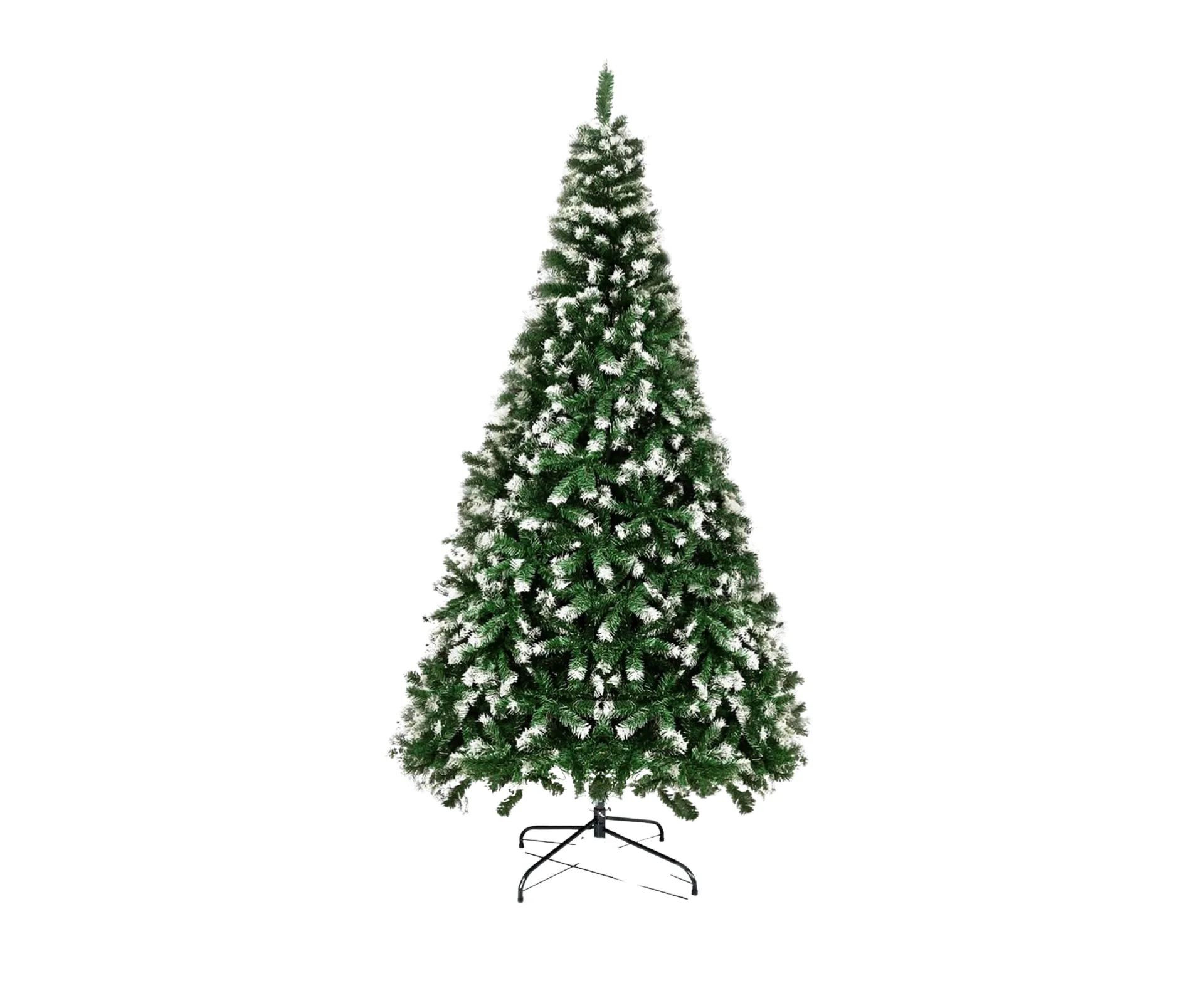 A tall flocked Tinseltown Christmas Tree 2.4m