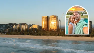 Anna and Tim Robards are selling thei Gold Coast apartment.