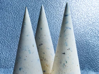 Cassata ice-cream Christmas tree cones