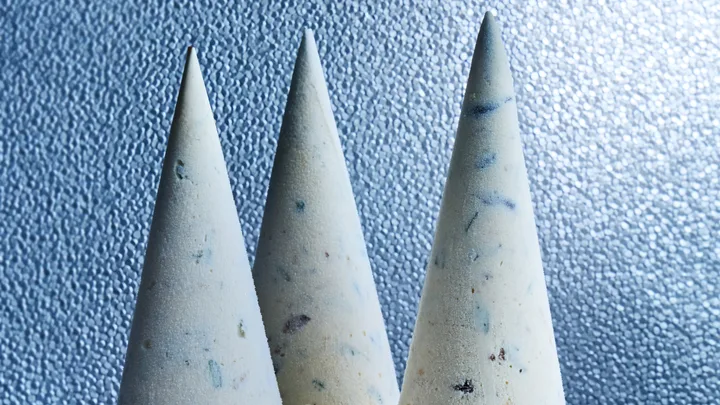 Cassata ice-cream Christmas tree cones