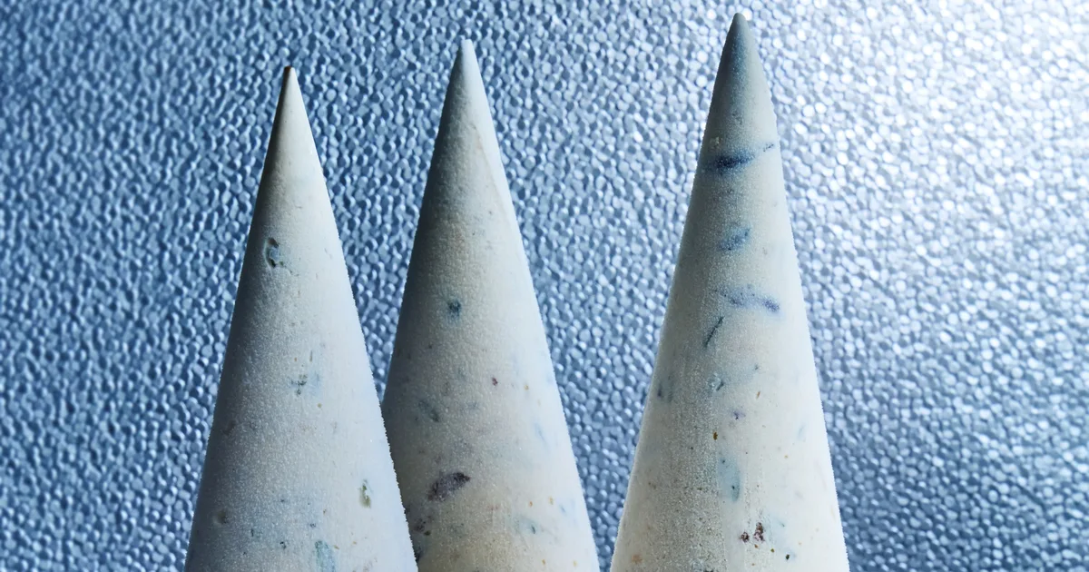 Cassata ice-cream Christmas tree cones | Home Beautiful