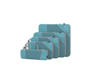 Compression packing cubes,  5/pack in Blue