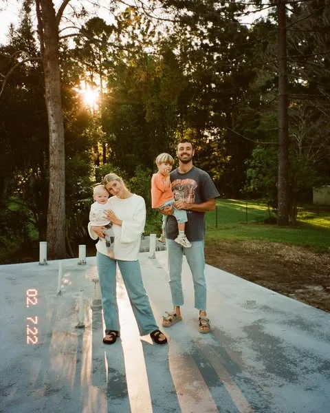 Ellie Watson with Alex and their kids