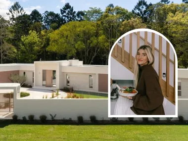 Ellie Watson's home facade and her inset