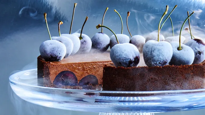 Frozen black forest tart