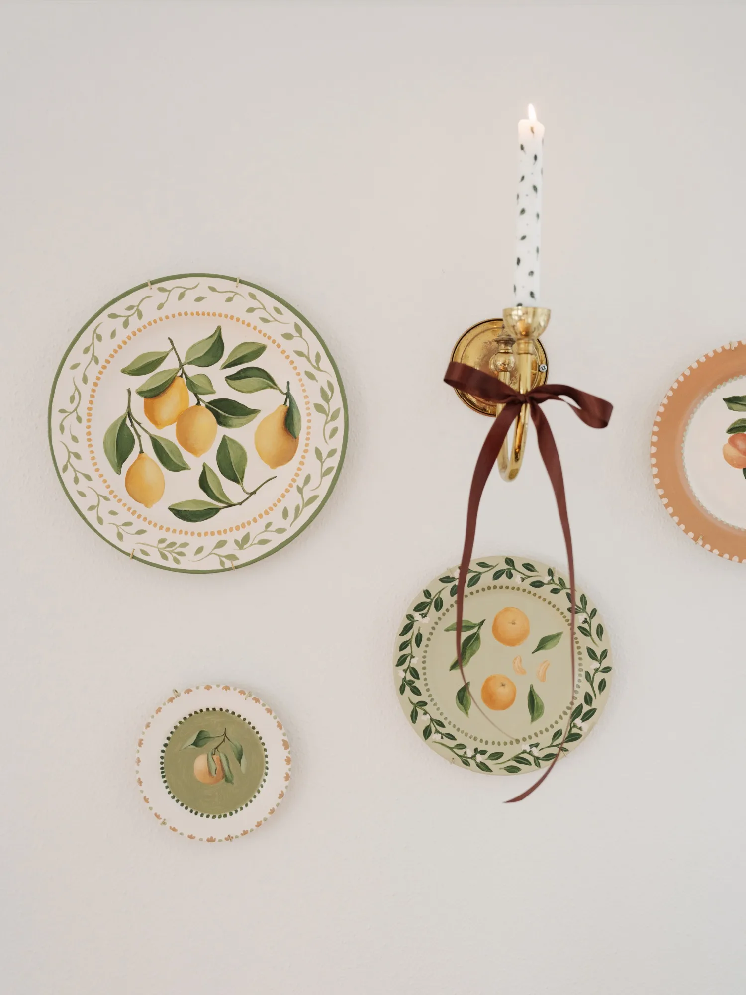 Fledge and Trhead handpainted plates