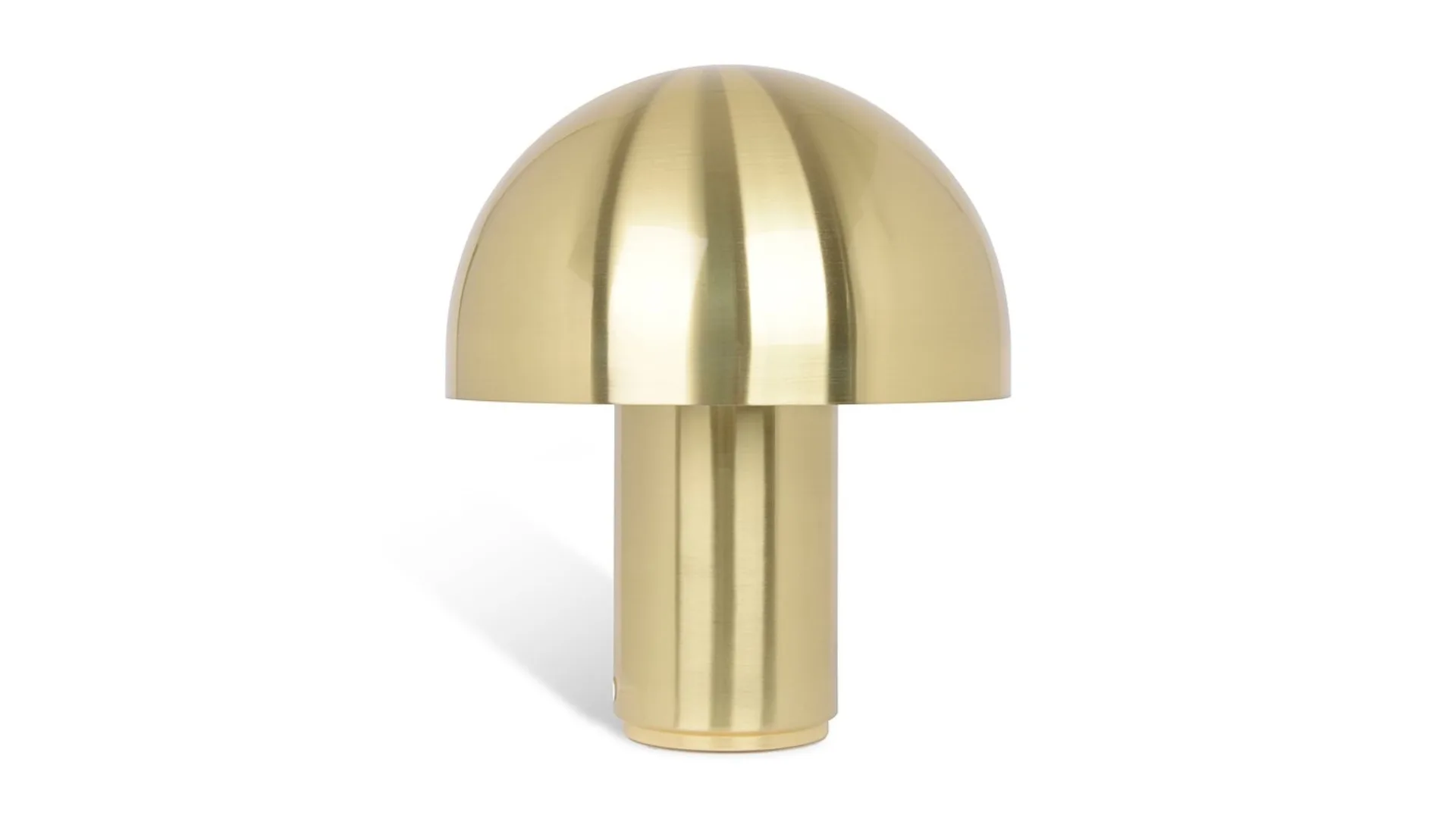 Gold mushroom lamp