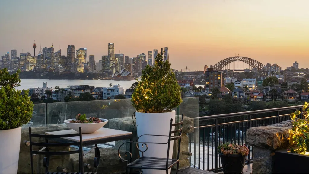 Lisa Wilkinson's view from her new Mosman home.