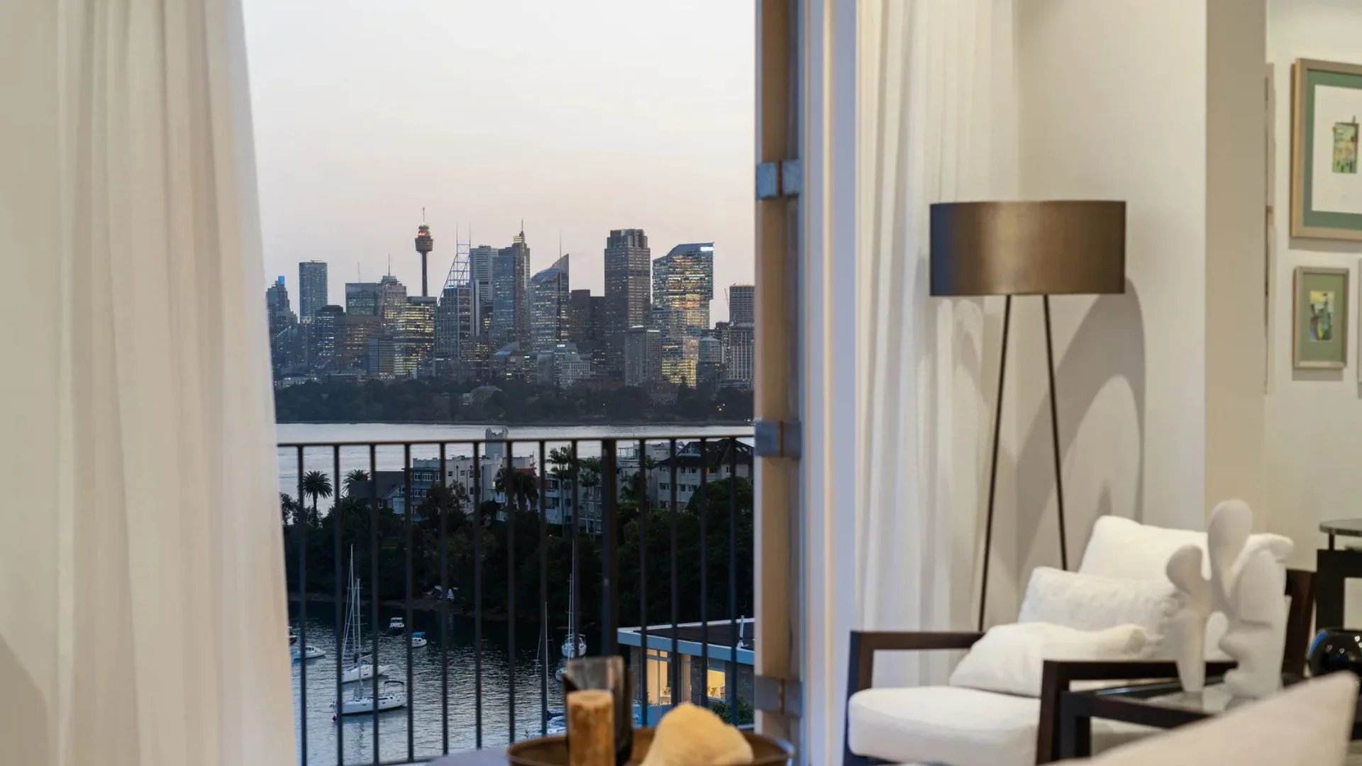 The view from inside Lisa Wilkinson's new home.