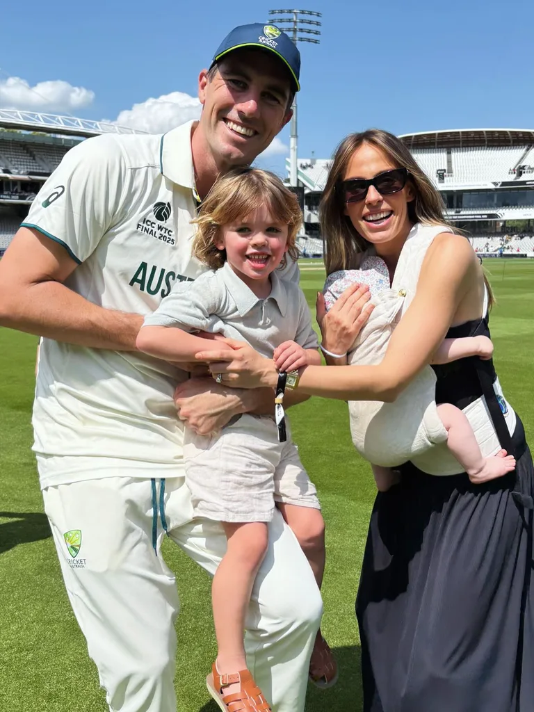 Pat and Becky Cummins cricket