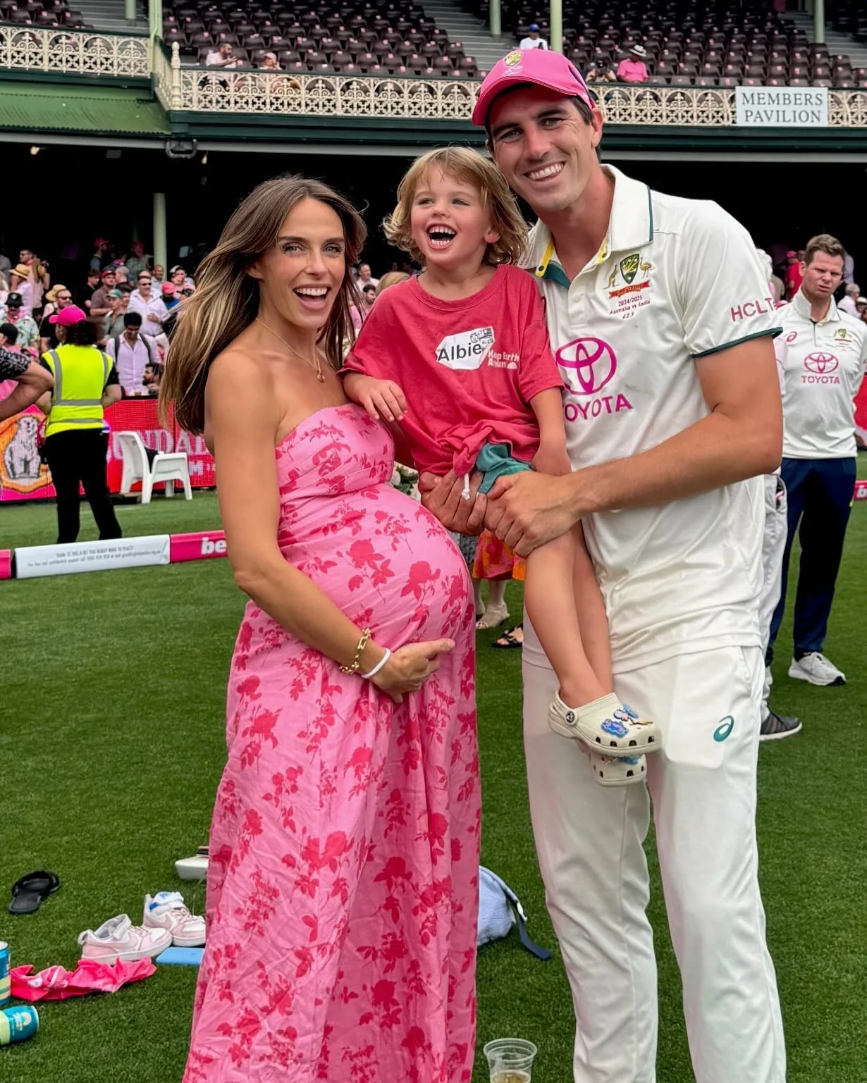 Pat and Becky Cummins cricket family