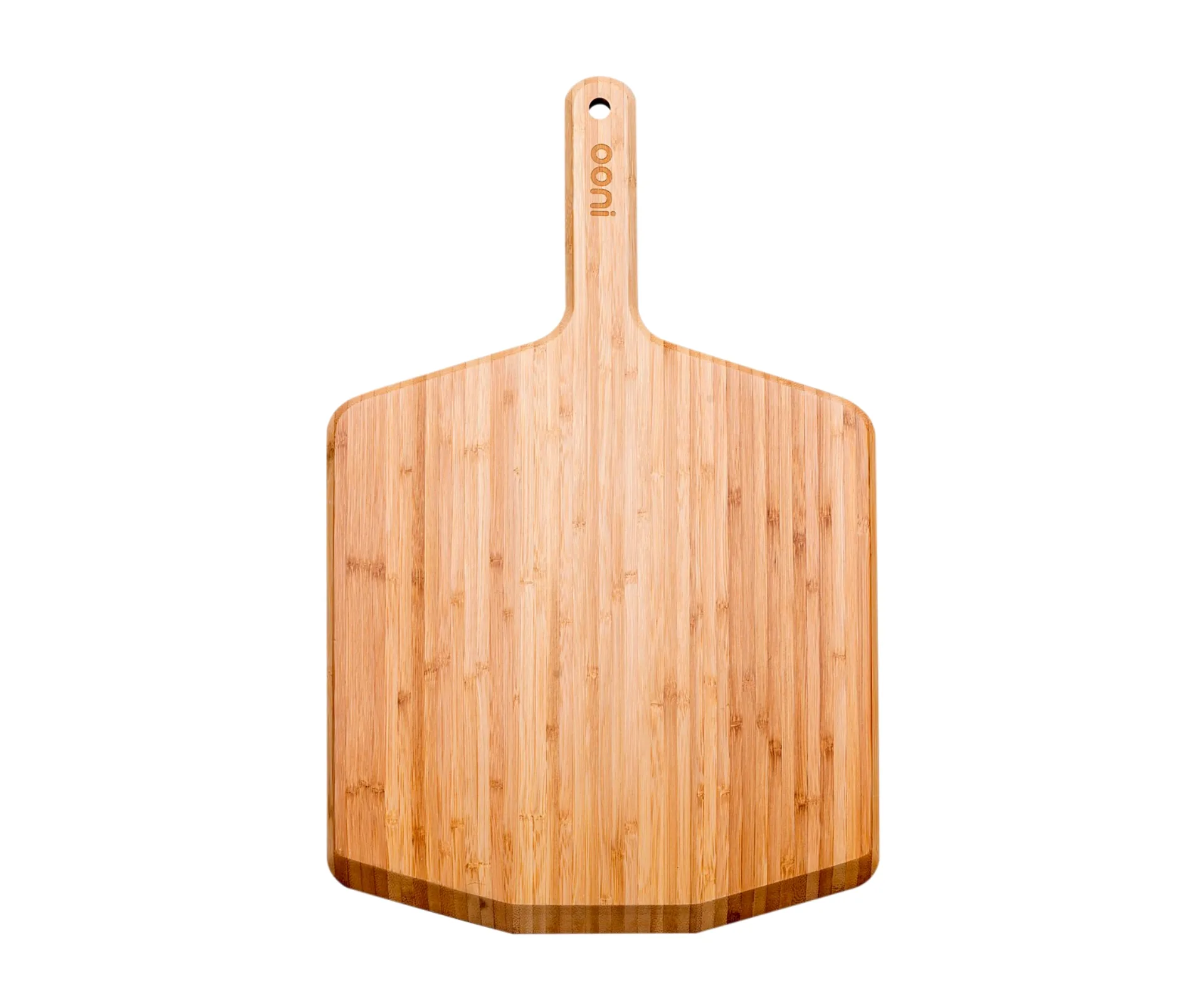 Bamboo pizza peel and serving board