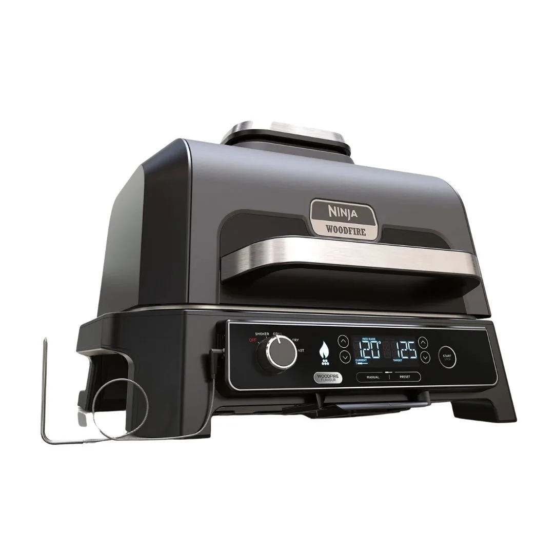 Product image of the Ninja Woodfire Pro XL Outdoor Electric BBQ Grill, as part of the 2025 Ninja Black Friday sale