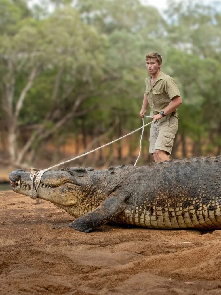 Robert Irwin home Australia zoo crocodile