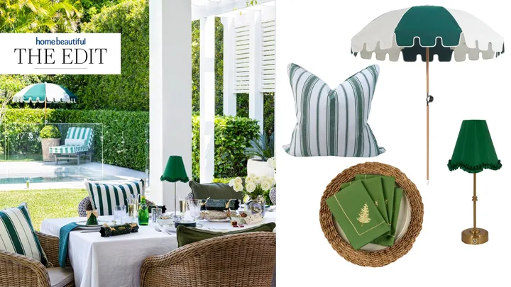 The Edit December: Festive greens, door decor and vintage lighting