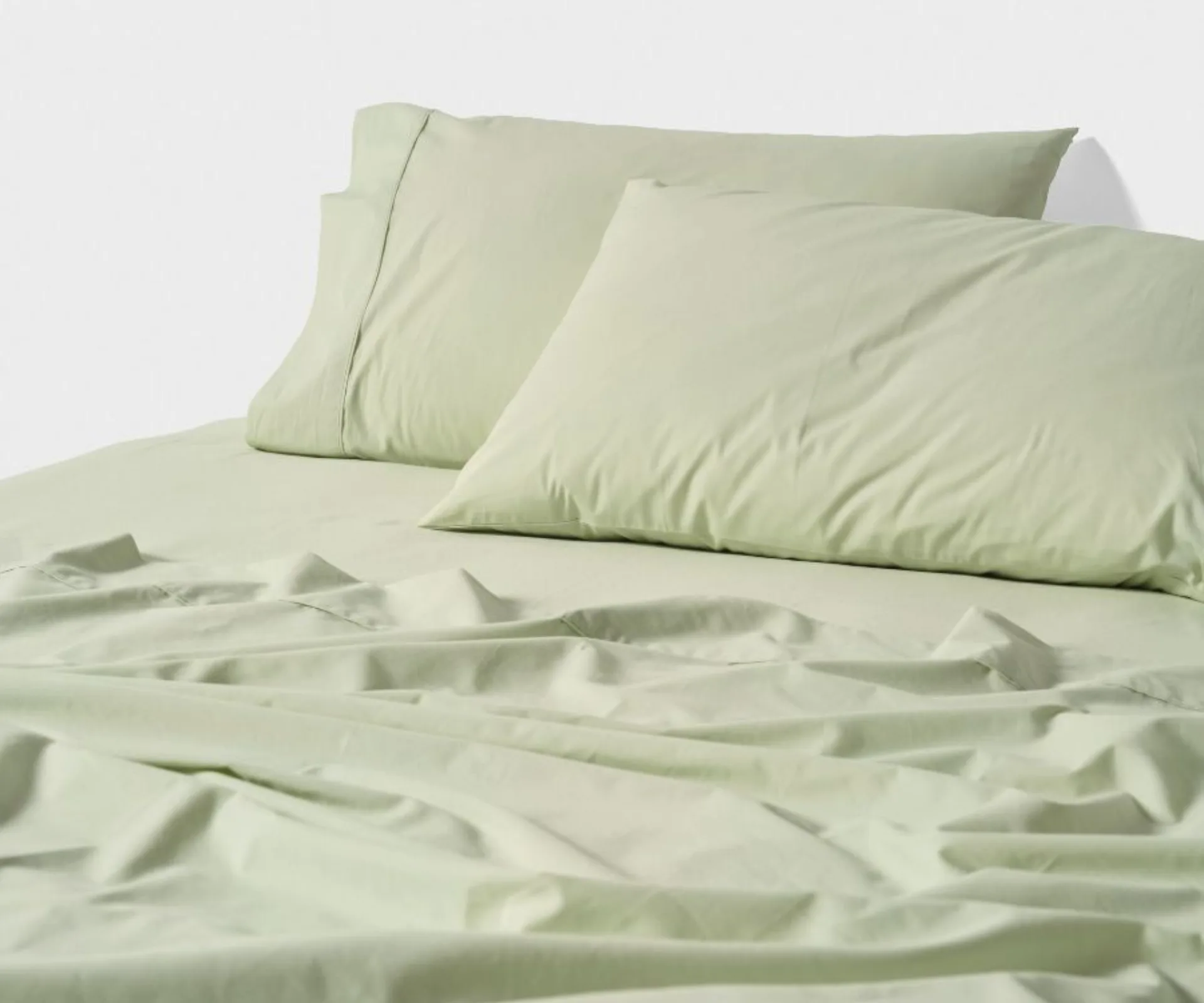 Product image of Linen House Winton Seagrass Sheet Set, ranked as one of the best cotton percale sheets and now part of Black Friday bedding sales