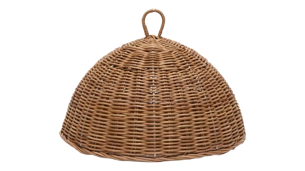 Woven or rattan cloche