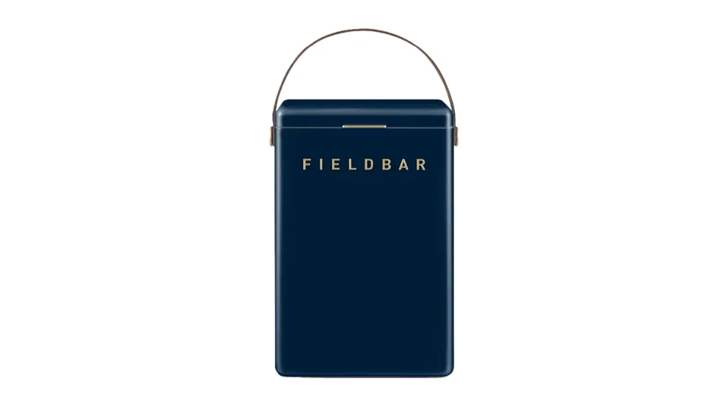 Blue drink box with handle