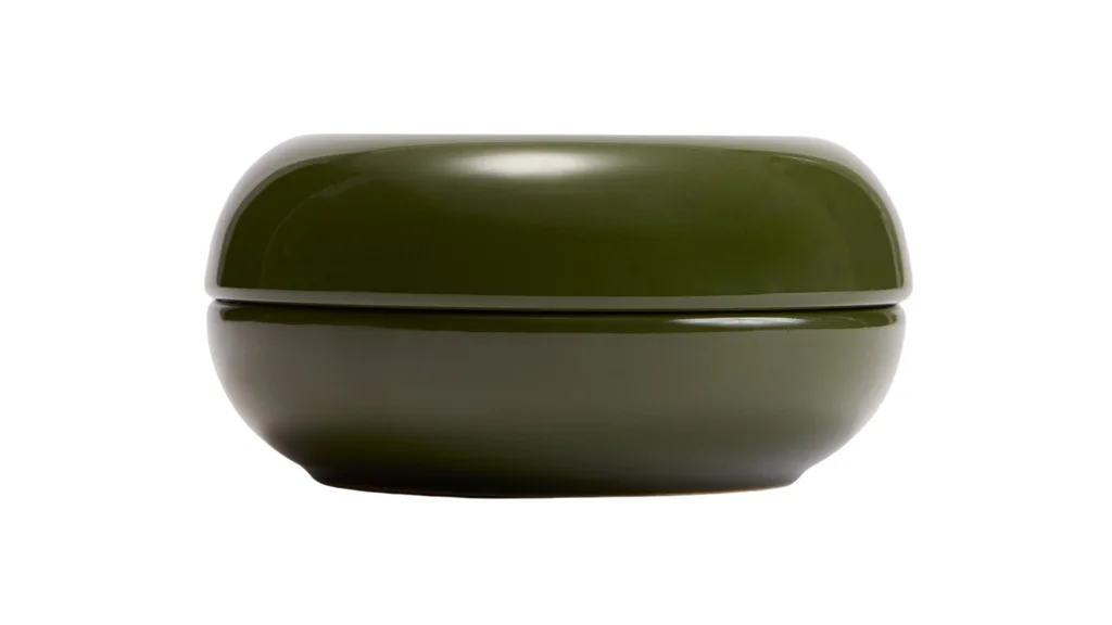 Olive green trinket dish