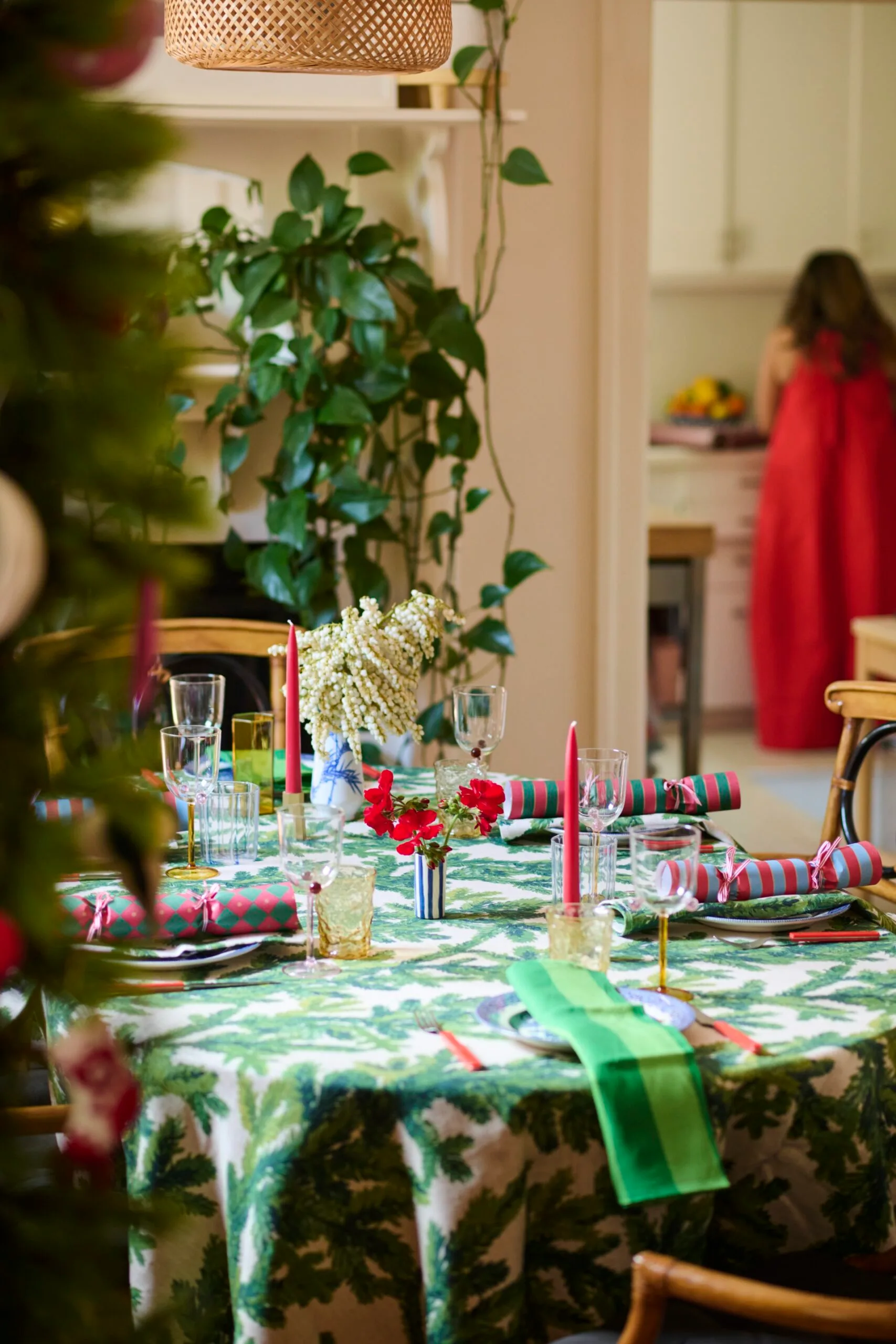 Jess Nguyen's Christmas dining table. 