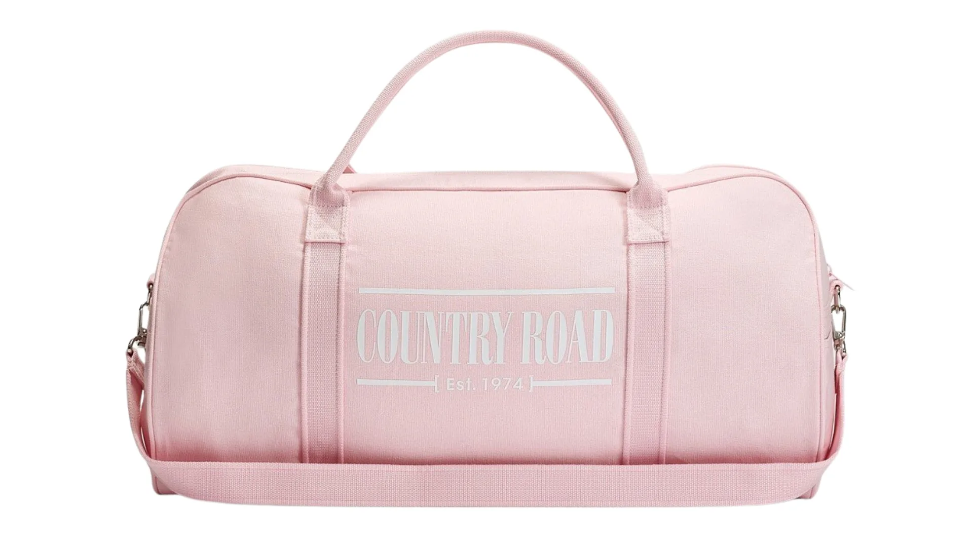 A pink Country Road heritage bag