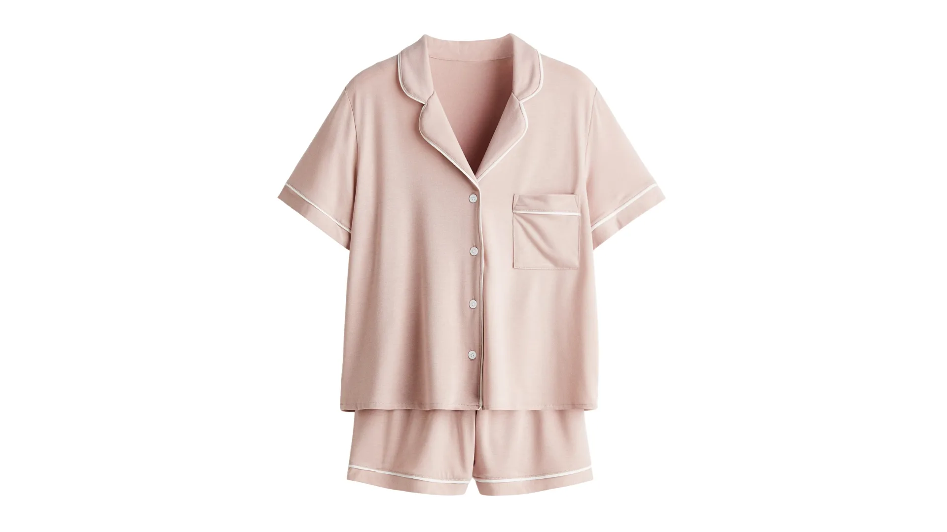 Pink shirt sleeved and shorts pyjama set, summer