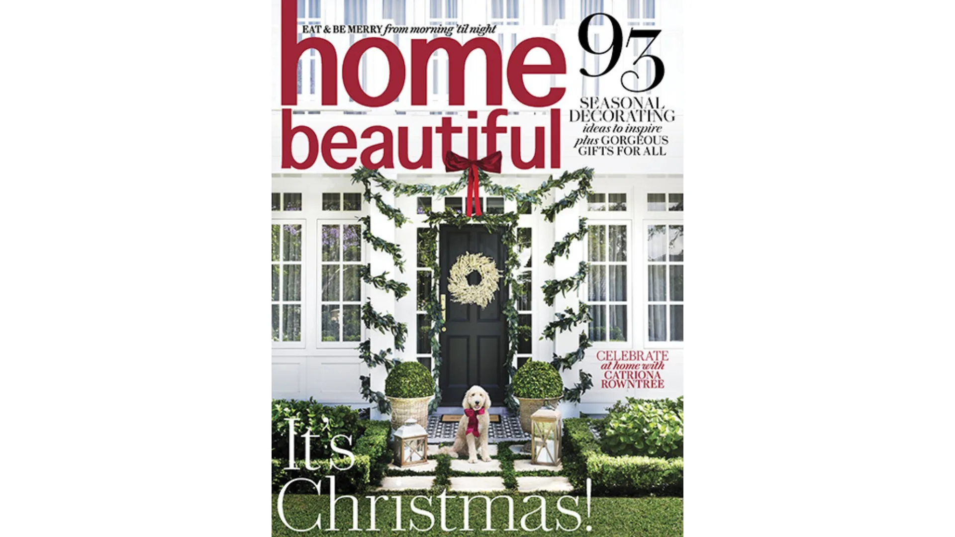 Home Beautiful's Christmas cover